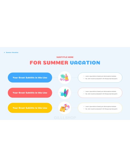 Summer Vacation Easy Presentation Template