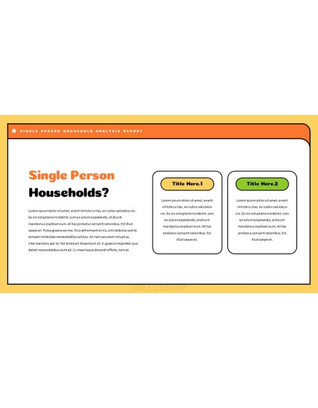 Single Person Household Analysis Product Pitch Presentation Template