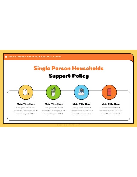 Single Person Household Analysis Product Pitch Presentation Template