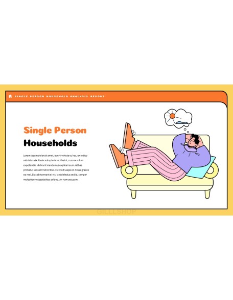 Single Person Household Analysis Product Pitch Presentation Template