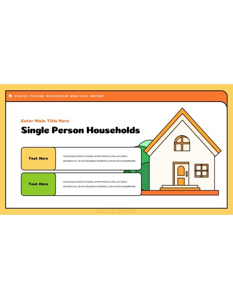 Single Person Household Analysis Product Pitch Presentation Template