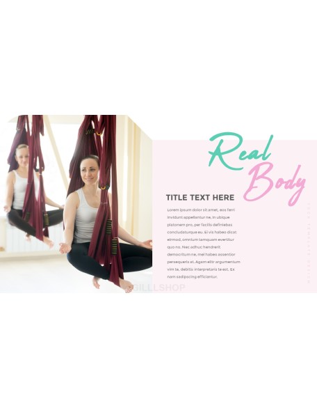 Practice Yoga PowerPoint Templates Design