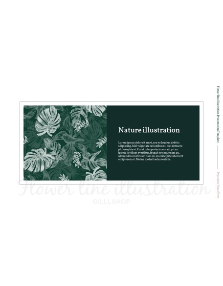 Flower line illustration Action plan PPT