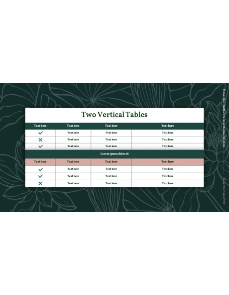 Flower line illustration Action plan PPT