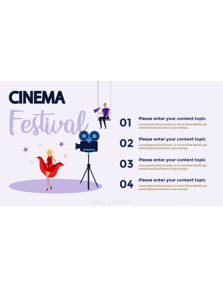 Cinema Festival PowerPoint Slides