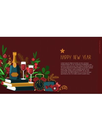 Christmas Illustration PPT Background Images