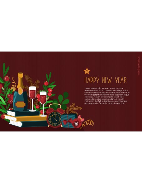 Christmas Illustration PPT Background Images