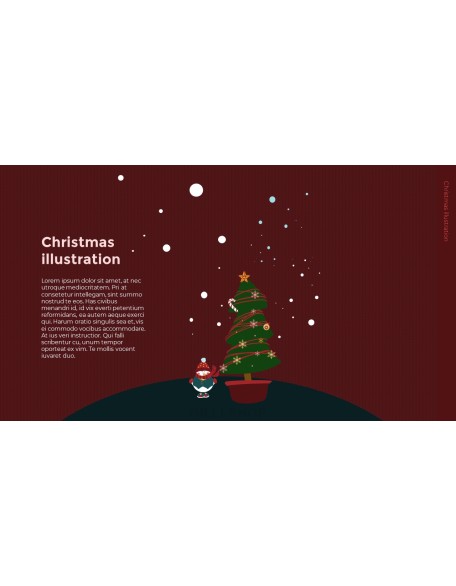 Christmas Illustration PPT Background Images