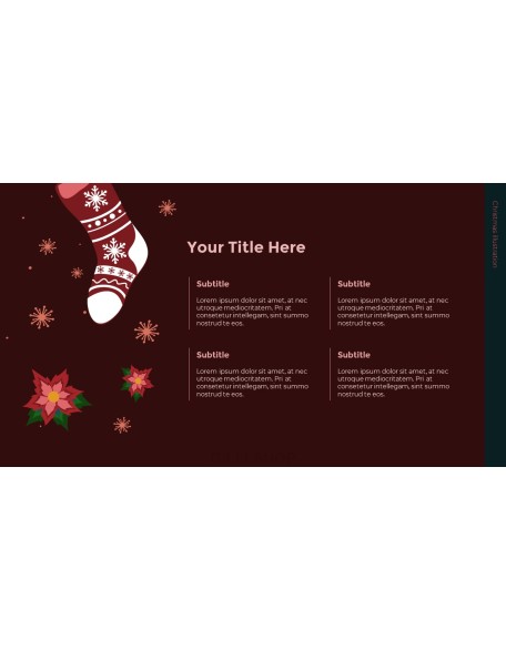 Christmas Illustration PPT Background Images