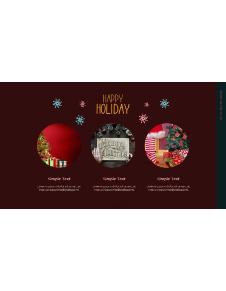 Christmas Illustration PPT Background Images