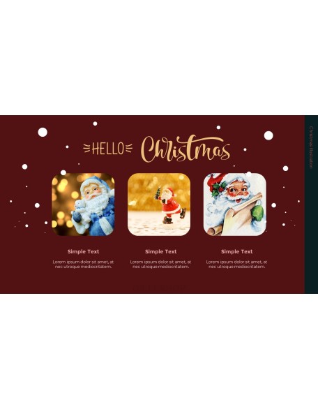 Christmas Illustration PPT Background Images