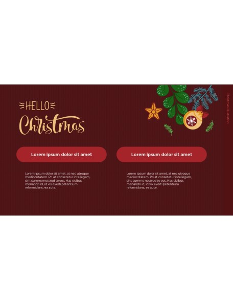 Christmas Illustration PPT Background Images