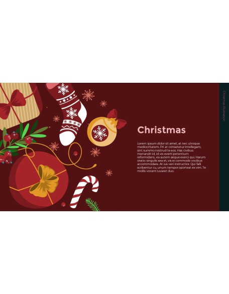 Christmas Illustration PPT Background Images