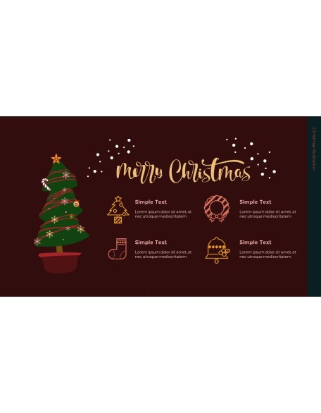 Christmas Illustration PPT Background Images