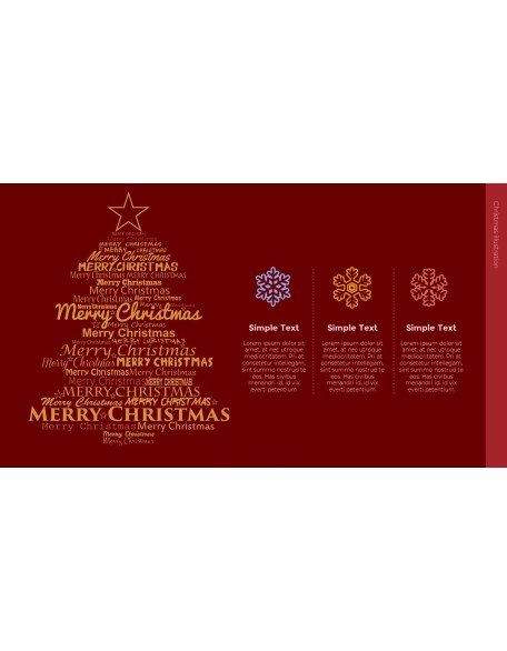 Christmas Illustration PPT Background Images