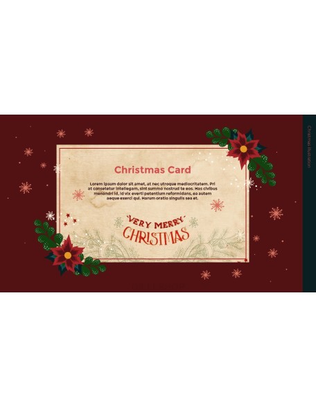 Christmas Illustration PPT Background Images