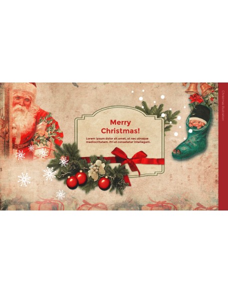 Christmas Illustration PPT Background Images