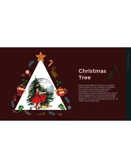 Christmas Illustration PPT Background Images