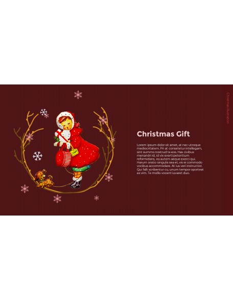 Christmas Illustration PPT Background Images