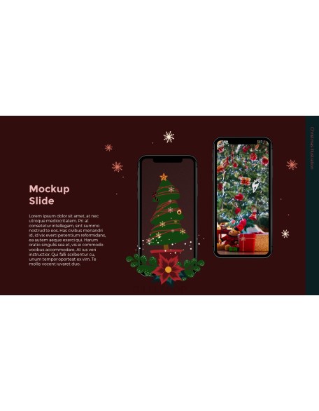 Christmas Illustration PPT Background Images