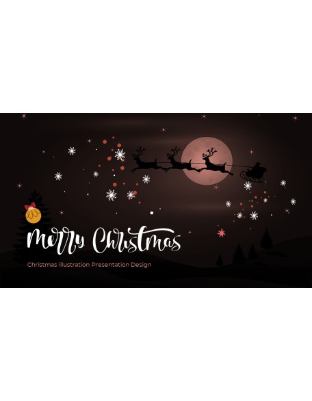 Christmas Illustration PPT Background Images