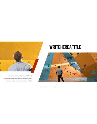 Motivated rock-climber PPT Slides