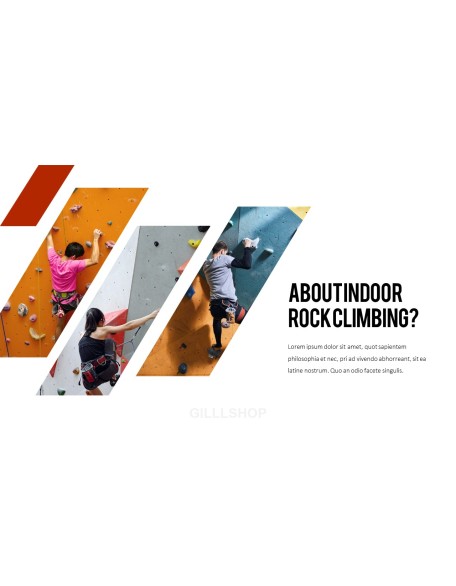Motivated rock-climber PPT Slides