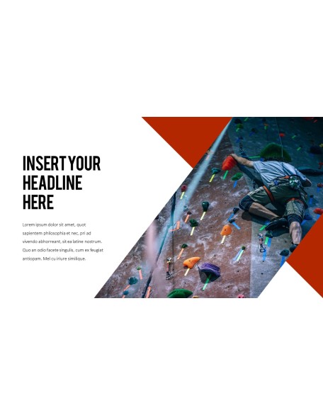 Motivated rock-climber PPT Slides