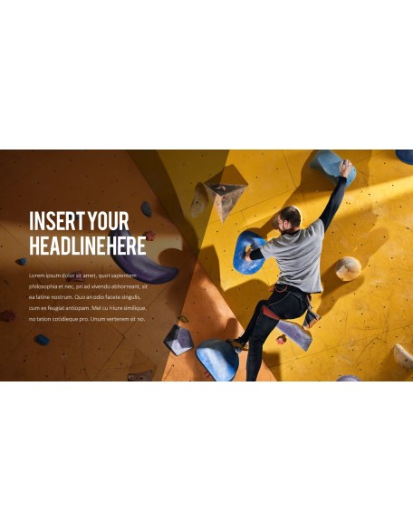 Motivated rock-climber PPT Slides