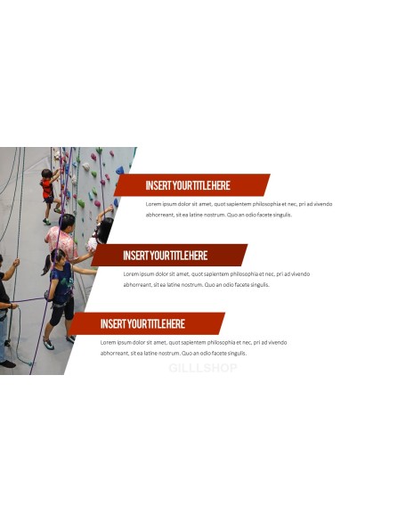 Motivated rock-climber PPT Slides
