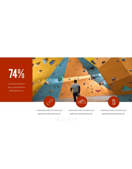Motivated rock-climber PPT Slides