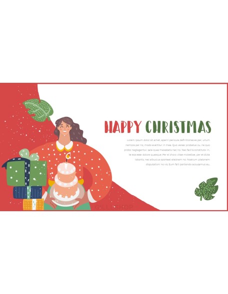 Happy Christmas PPT Templates Design