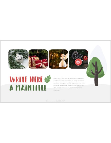 Happy Christmas PPT Templates Design