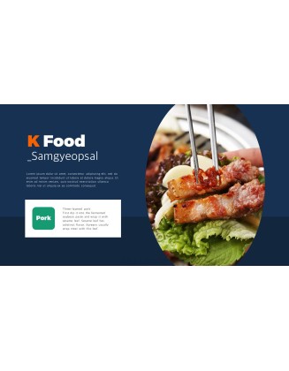 Korean Food template powerpoint