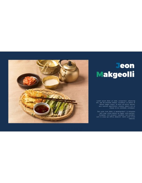 Korean Food template powerpoint