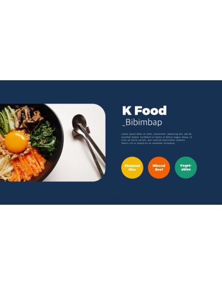 Korean Food template powerpoint