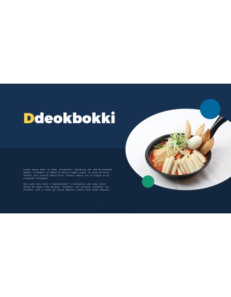 Korean Food template powerpoint