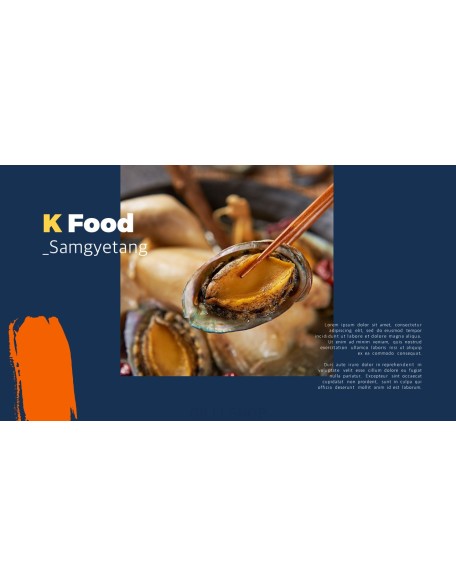 Korean Food template powerpoint