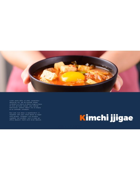 Korean Food template powerpoint