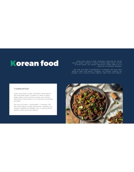 Korean Food template powerpoint