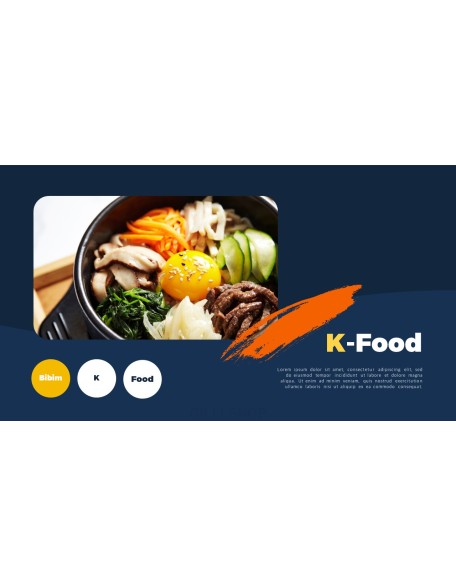 Korean Food template powerpoint