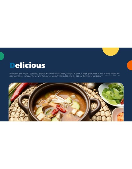 Korean Food template powerpoint