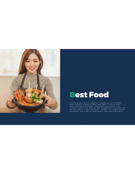 Korean Food template powerpoint