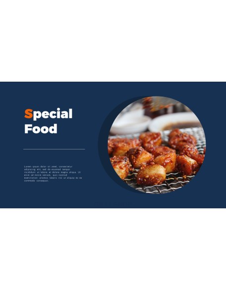 Korean Food template powerpoint