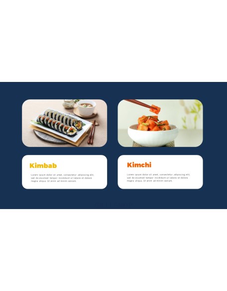 Korean Food template powerpoint