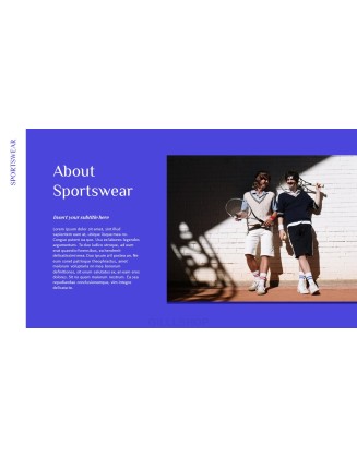 Sportswear PowerPoint