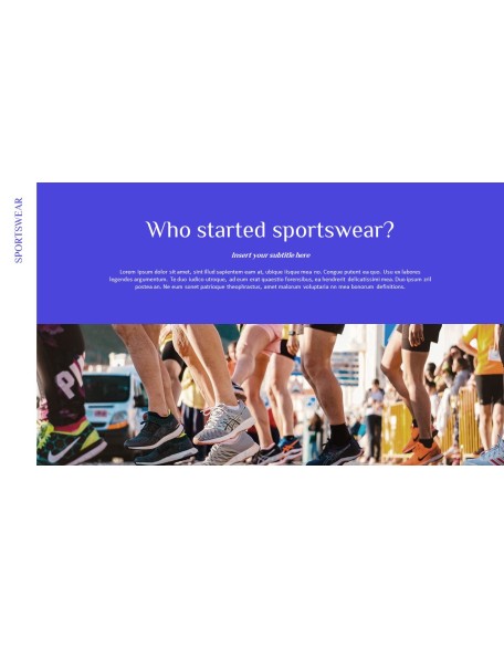 Sportswear PowerPoint