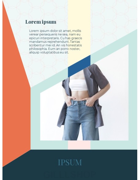 Abstract Geometric Lookbook Cover Presentation PowerPoint
