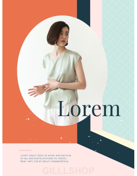 Abstract Geometric Lookbook Cover Presentation PowerPoint