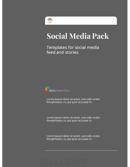 Simple Social Media Pack PPT Slides